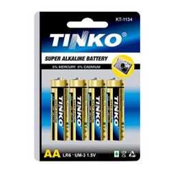 Batéria TINKO LR6 AA alkalická , tužková , 1m.j. = 4ks/bal.