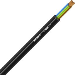 Kábel ohybný gumový H07RN-F 3G1,5 olejom a UV odolný, bezhalogénový (3x1,5 mm²) čierny 4533029