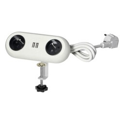 Predlžovacia šnúra 2-zás. - 1,5m + 2xUSB(C)-2,4A stolová-nábytková s úchytom OR-AE-13197/W