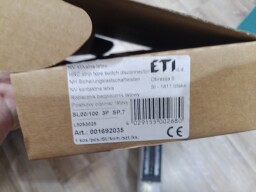 Poistkový lištový odpínač ETI 001692035 SL00/100 3p SP70-2 - MULTIVERT 160A 3p veľkosť: 00
