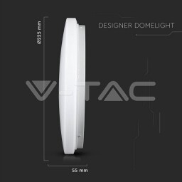 V-TAC LED svietidlo 12W 3v1 720lm MILKY-mliečny kryt (217603) VT-8412