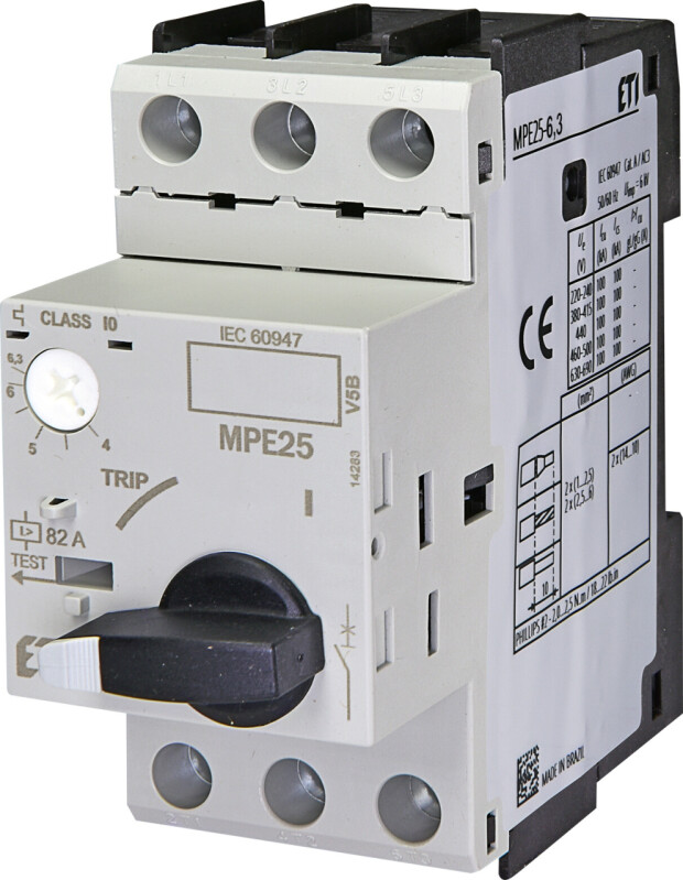 Motorový spúšťač ETI 004648009 MPE25-6,3