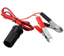Autozásuvka 12V s krokosvorkami , cca 20cm kábel (D259H) 