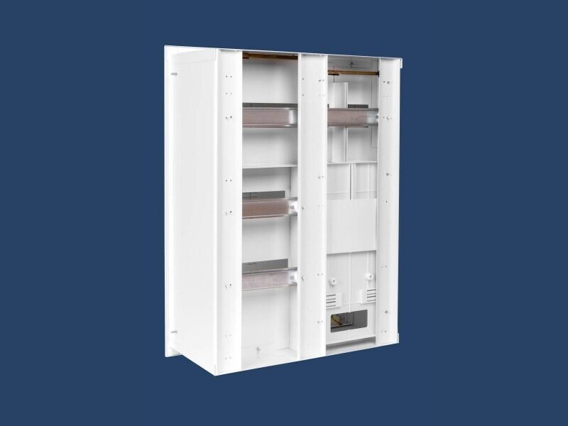 Zapustený elektromerový rozvázdzač s priestorom pre 36-modulov RW-36-P (bez okienka)