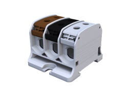 Skrutková svorkovnica SIMBLOCK 81004022 STB 50-3X hnedá/čierna/sivá Al/Cu 87330 DIN , 3P, 50mm², 6 otvorov