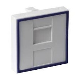 Emiter - DC/FA-644-2SP - Adaptér pre montáž keystone dvojmodulový 45x45mm biely