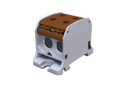 Skrutková svorkovnica SIMBLOCK 81002015 STB 50-2 hnedá Cu/Al DIN 1P , 6-50mm² , 4 otvory