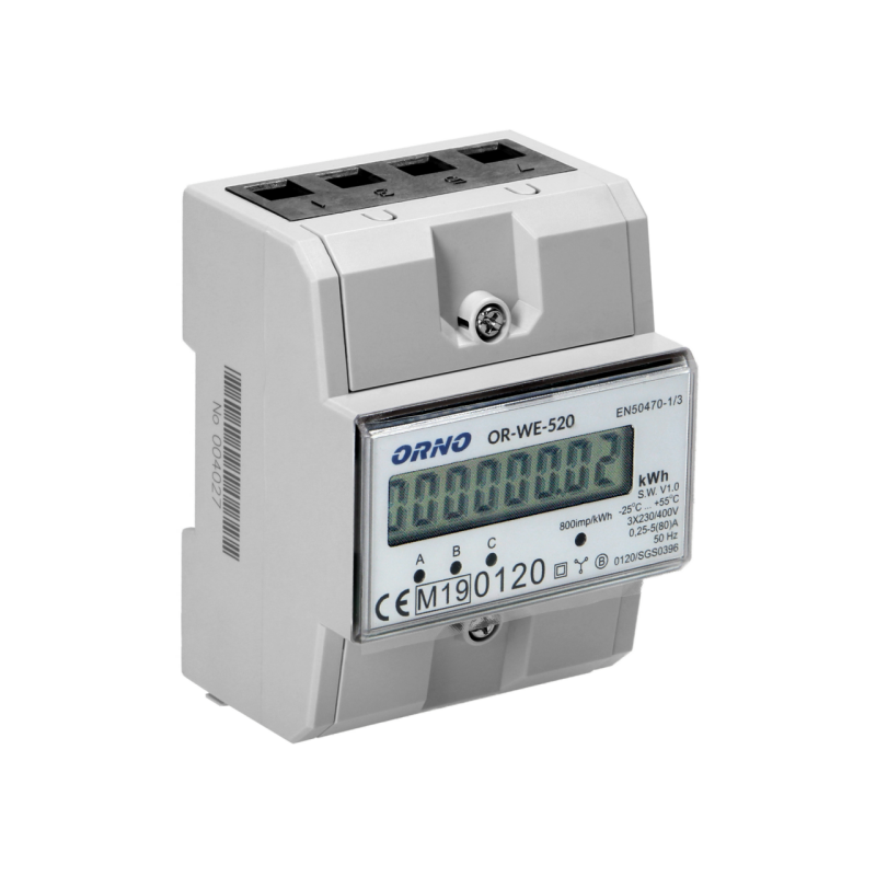 Elektromer OR-WE-520 digitálny 3-fázový 80A MID