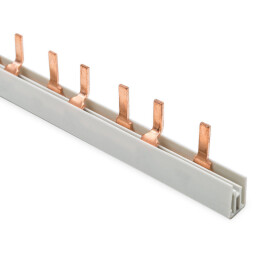 Prepojovacia lišta (kolík) 2-pól., 10mm², dĺžka 1000mm pre EKL9 911101 (Pre 1-modulové kombi istič+chránič)
