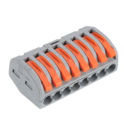 Bezskrutková krabicová svorka PCT-218 s páčkami 8x 0,08-4,0mm² (L904H)