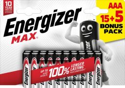 Batéria Energizer MAX AAA alkalická 15+5ks/balenie E303349400 / 7638900438307