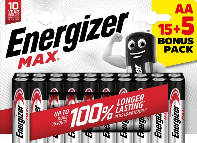 Batéria Energizer MAX AA alkalická 15+5ks/balenie E303329900 / 7638900437850