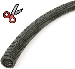 Trubka HFXP Turbo Eco 40 BK 105752 ohybná 750N (30mm) čierna  -- METRÁŽ --