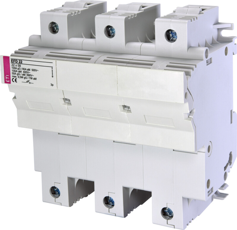 Poistkový odpínač ETI 002570004 EFD 22 3p (22x58)