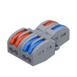 Bezskrutková krabicová svorka FD-24 (FD-12A+FD12T) s páčkami , priama 3x2pól. 0,08-4,0mm² (L904E)