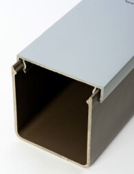 Káblový žlab ZEKAN 2 s vekom 120x100mm 2m PVC sivý 004222V