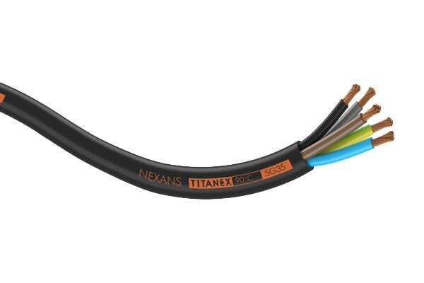 Kábel ohybný gumový TITANEX H07RN-F 5G2,5 čierny 37062T