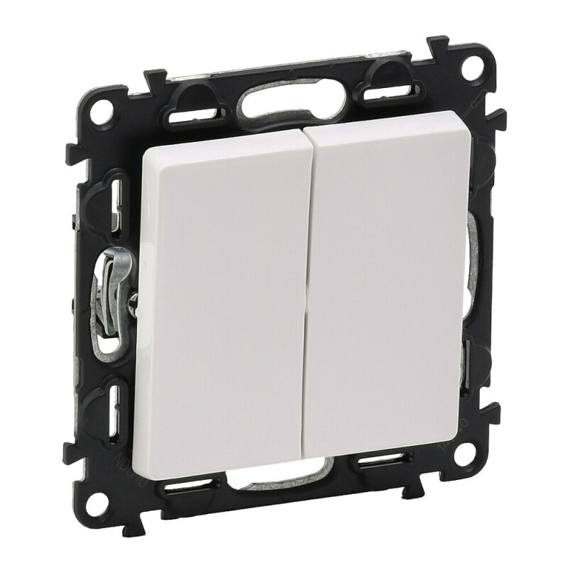 Valena life 752118 tlačidlo 1/0+1/0 biele