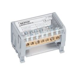 Distribučný blok MOBLOCK MAB 100A-7 (2 pól), 2x25 + 7x6mm² MAB2100A18 MOREK