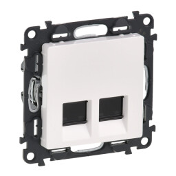 Valena life 753149 zásuvka 2xRJ45 cat.6A STP biela