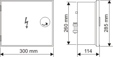 Poistková skriňa na stĺp Hasma SPP 2 C IV P21 (3x PN000) vrátane úchytu , energetický zámok - POŠKODENÁ