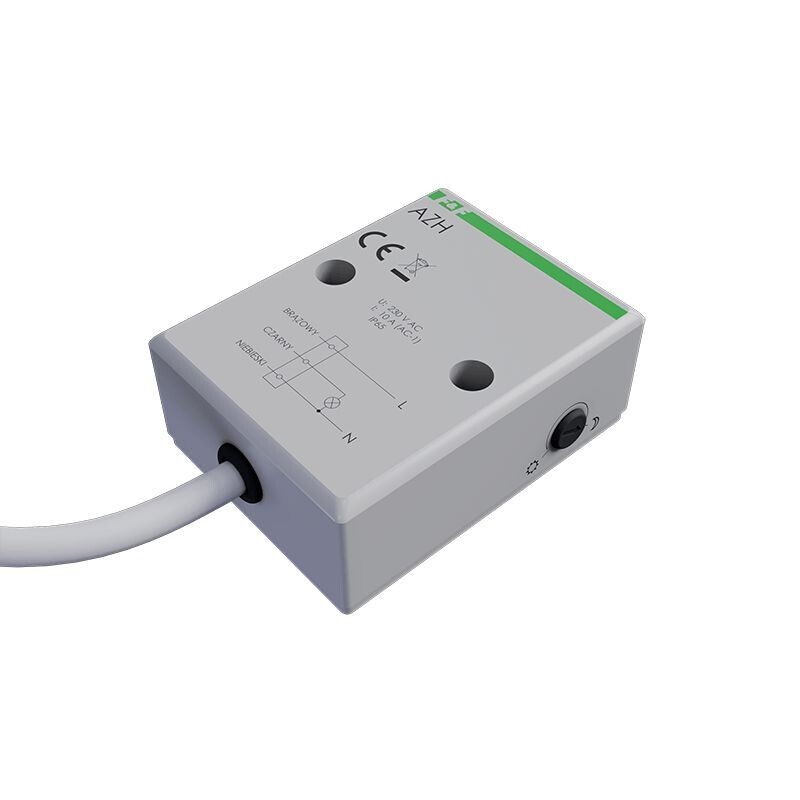 Súmrakový spínač AZH 230V, 10A, IP65, 0,8m kábel