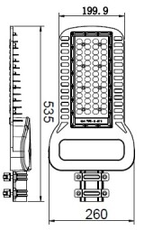 V-TAC Svietidlo uličné VT-154ST (963) 150W 18000lm 6400K
