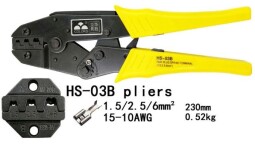 Kliešte lisovacie pre neizolované fastony HS-03B (P233)