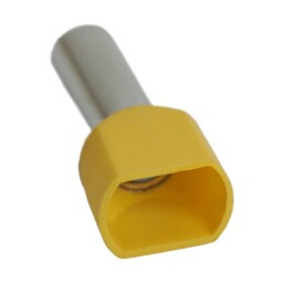 Dutinka izolovaná 2x 6,0 mm² / 14mm , TE6-14 , 100ks/balenie , čierna (L926)