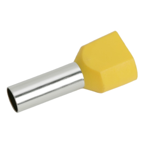 Dutinka izolovaná 2x 6,0 mm² / 14mm , TE6-14 , 100ks/balenie , čierna (L926)