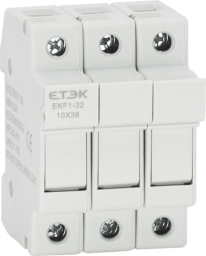 Poistkový odpínač ETEK EKF1-32 10x38mm 32A 3-pól. 180004