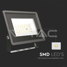 V-TAC LED reflektor 50W 4300lm 6400K F-series čierny (6751) VT-4954