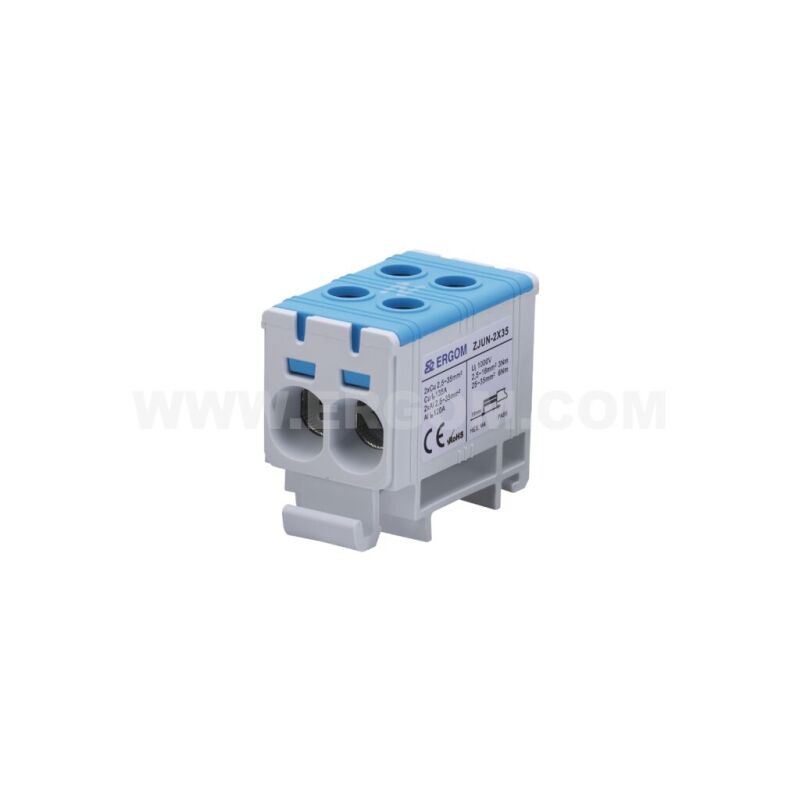 Univerzálna radová svorka ZJUN-2x35/BL R34RR-07010021183 Al/Cu 2,5÷35mm² DIN, modrá