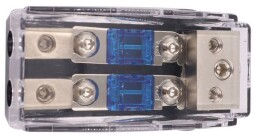 Distribučný blok / poistkový spodok pre 2 poistky MIDI , ANL MINI (K740A)