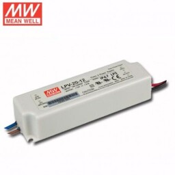 Impulzný napäťový zdroj MEAN WELL LPV-20-12 pre LED aplik. IP67