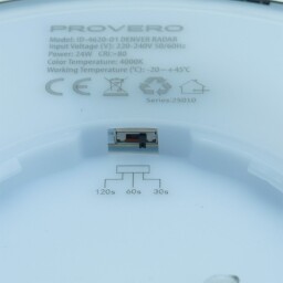 Senzorové svietidlo ID-4620-01 DENVER RADAR stropnica s mikrovlným senzorom LED 24W 2570lm 4000K biele