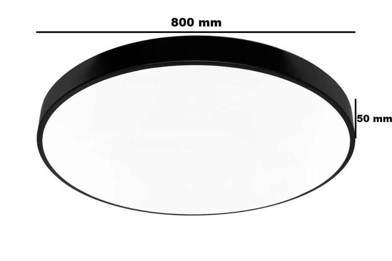 Svietidlo ID-4602-01 HOUSTON stropnica LED 36W 3960lm CCT čierne - kópie