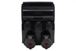 Zásuvková rozvodnica CAJA 12M SCENIC F3.2683 - 16A 5p , 32A 5p, 3x230V čierna