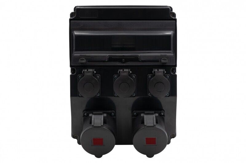Zásuvková rozvodnica CAJA 12M SCENIC F3.2683 - 16A 5p , 32A 5p, 3x230V čierna