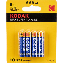 Batéria Kodak Max LR03 AAA alkalická 4ks/blister