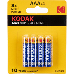 Batéria Kodak Max LR03 AAA alkalická 4ks/blister