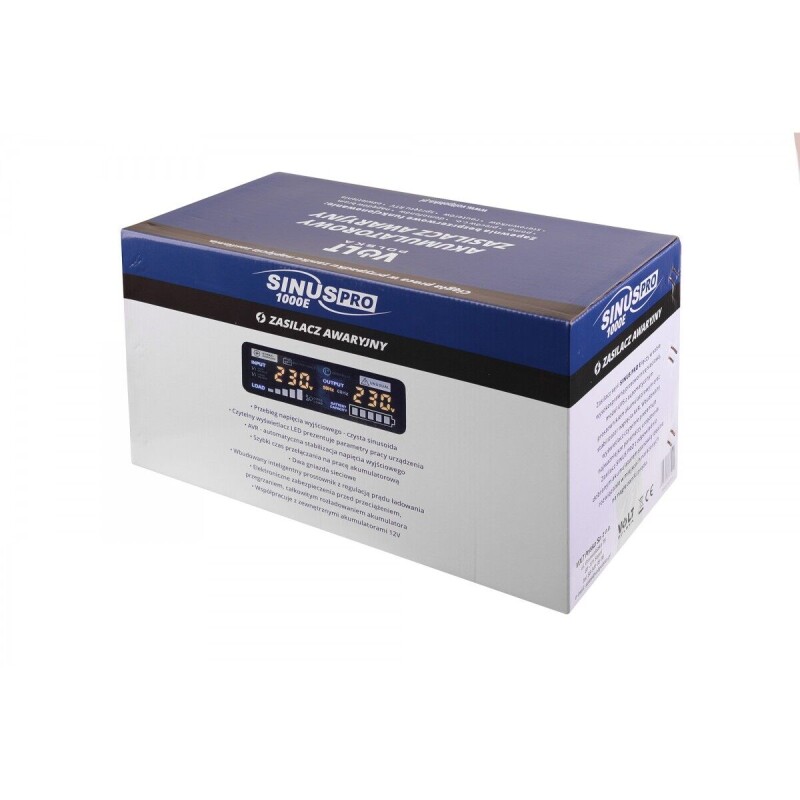 Záložný zdroj VOLT SINUS PRO 1000 E 12/230V (700/1000W) 3SP091012E