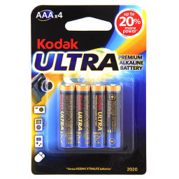 Batéria Kodak Ultra LR03 (AAA) alkalická (cena za 4ks/blister)