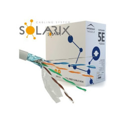 Instalační kabel Solarix CAT5E FTP PVC Eca 305m/box SXKD-5E-FTP-PVC , 27655142