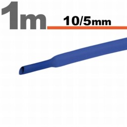 Zmršťovacia hadica 11023K 10/5mm 1m modrá bužírka