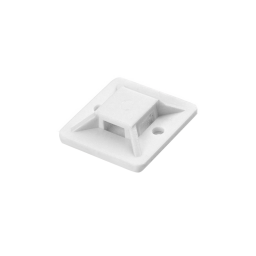 Samolepiaca príchytka sťahovacej pásky 30x30mm biela (O583)