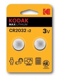 Kodak Max Lithium CR2032 lítiové gombíkové batérie 3V 2ks 0887930417685