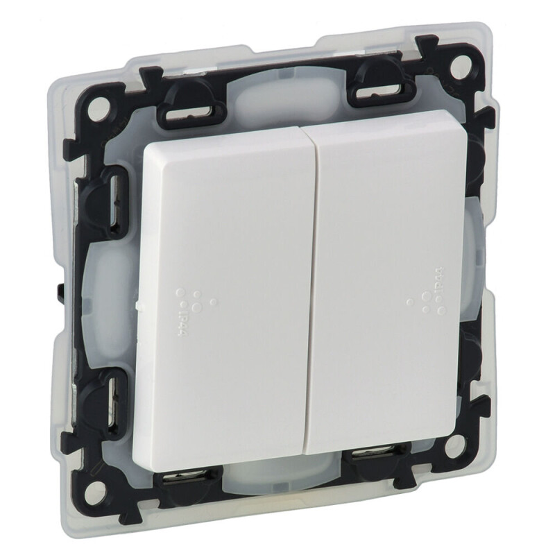 Valena life 752158 spínač č.5B (6+6) IP44 biely