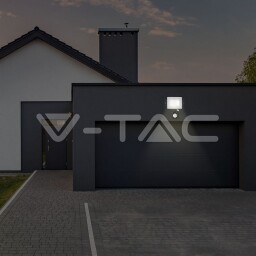 V-TAC LED reflektor so senzorom 20W SAMSUNG chip 1600lm 6000K čierny (453) VT-20-S