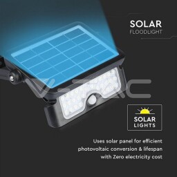 Solárny LED  reflektor 5W 500lm 4000K (SKU: 8547) VT-777-5